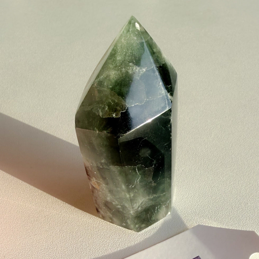GREEN PURPLE FLUORITE TOWER | 170g