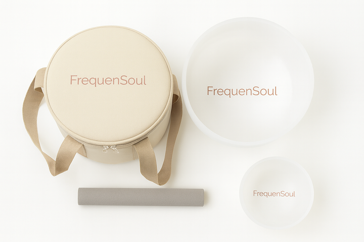 FREQUENSOUL REBUILD Singing Bowl – D4 (9″ · 432Hz · Perfect Pitch)