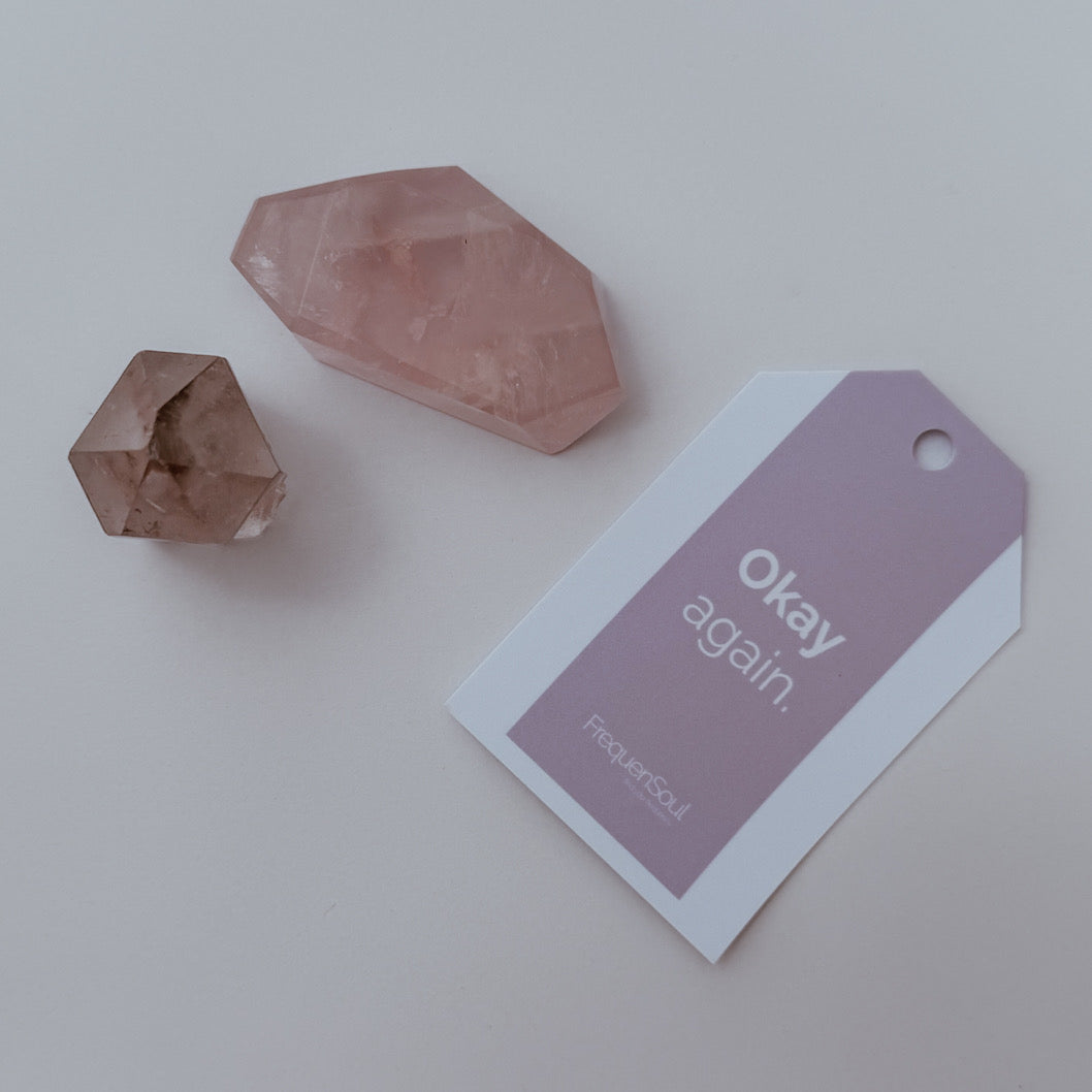 Okay Again | Rose Quartz & Lithium Quartz Crystal Gift Set