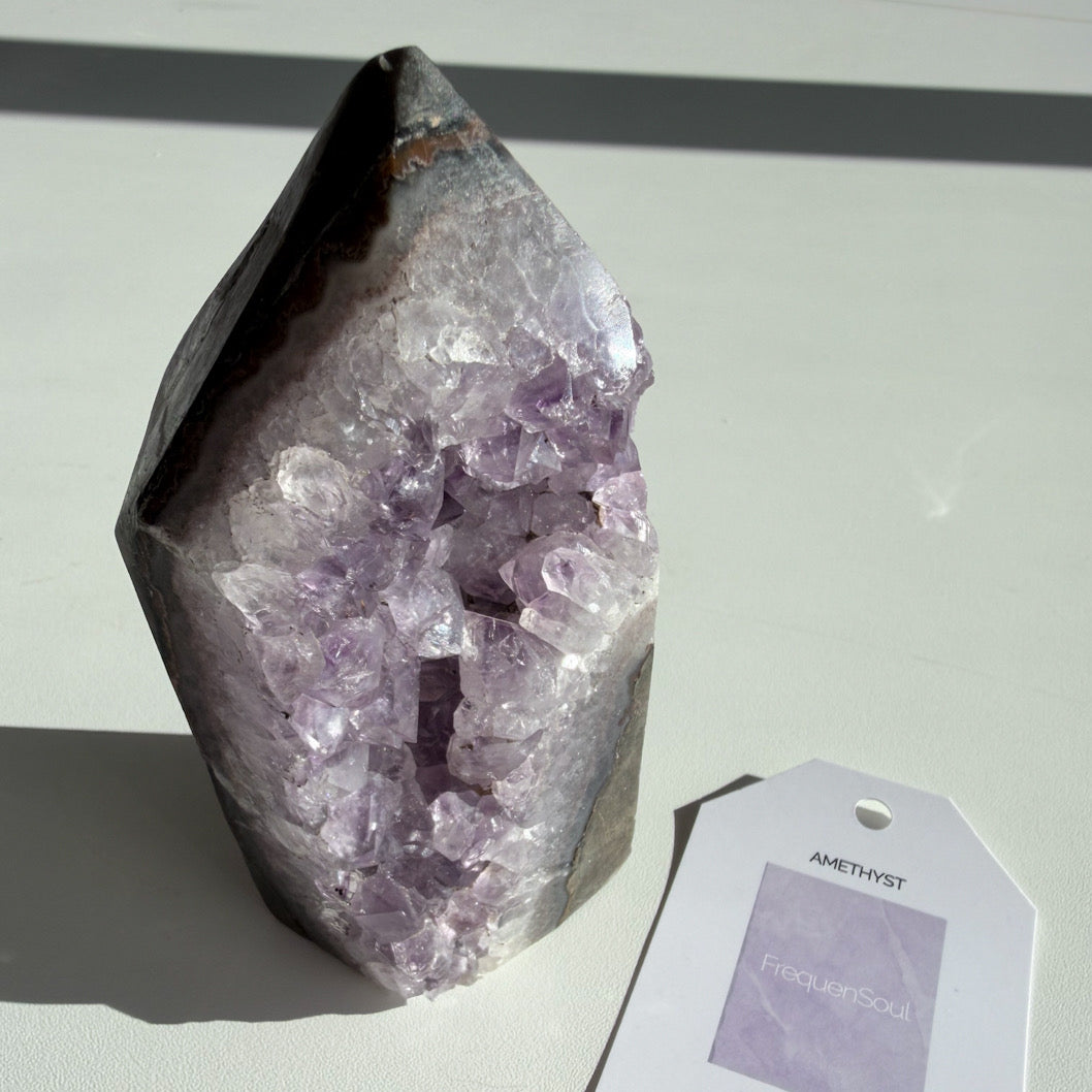 AMETHYST DRUZY TOWER | 495g | SOUL STILL