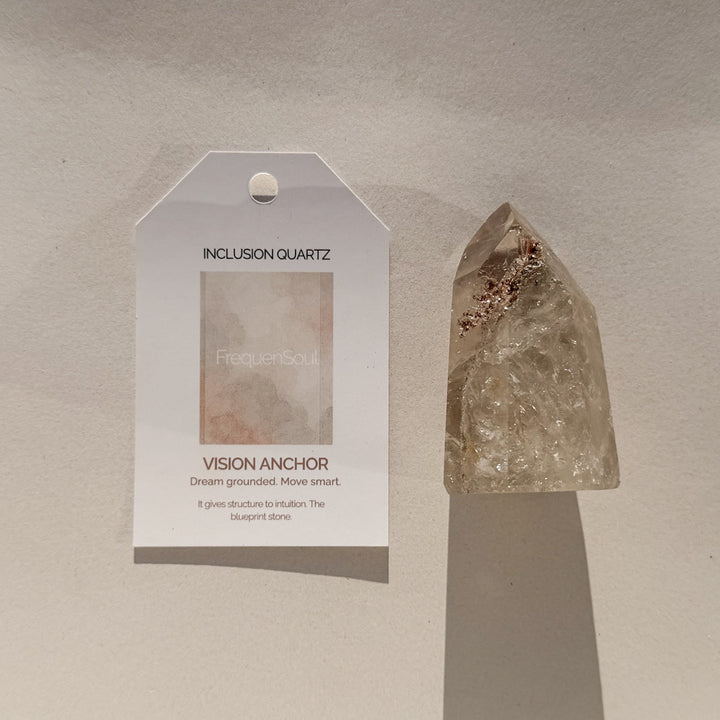 Inclusion Quartz 89g | 6.5x3.5cm