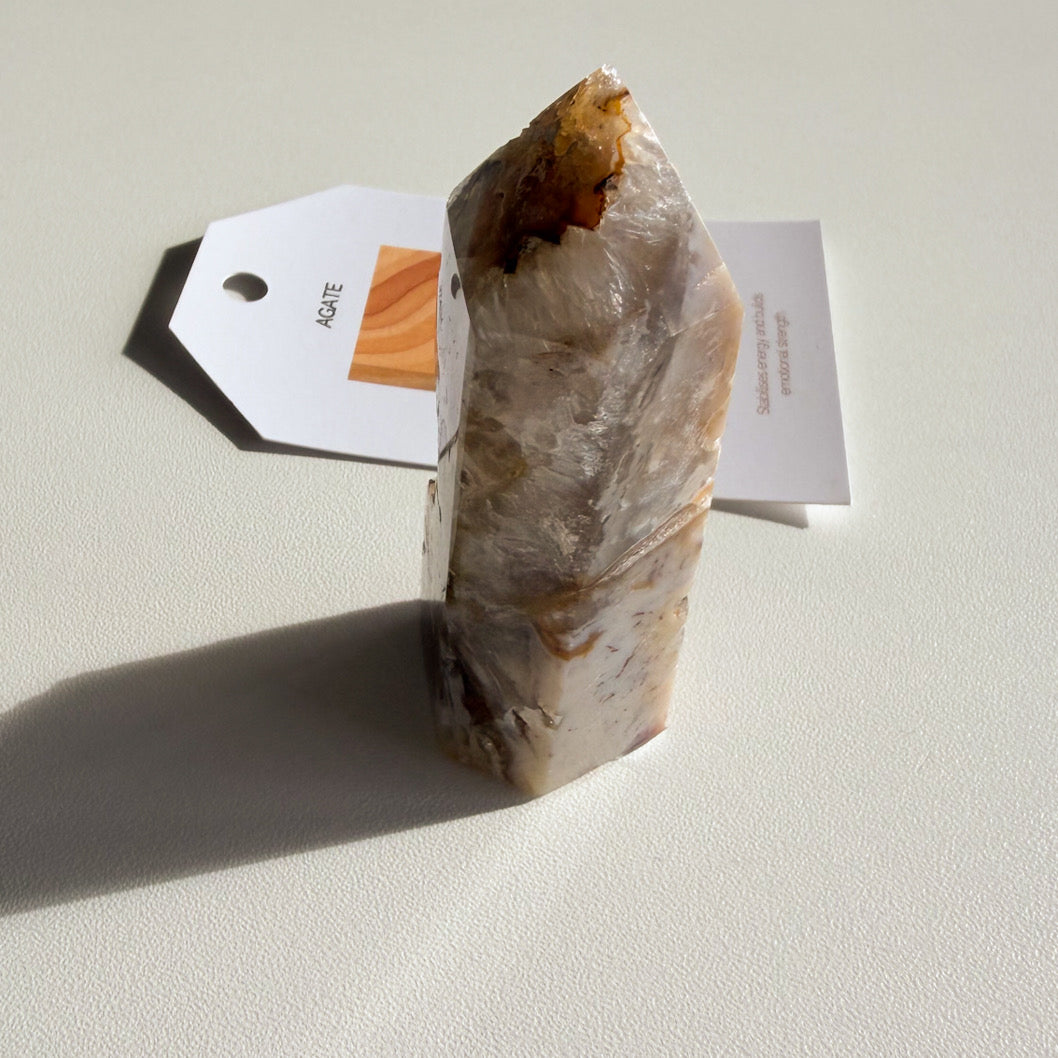 Agate with Druzy Quartz | 63g | Root Signal | Brazil