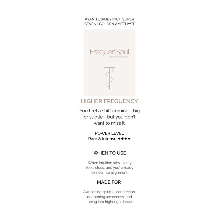 HIGHER FREQUENCY Crystal Set – Intuition and Spiritual Alignment