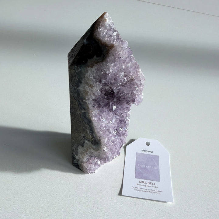 AMETHYST DRUZY TOWER | 908g | SOUL STILL
