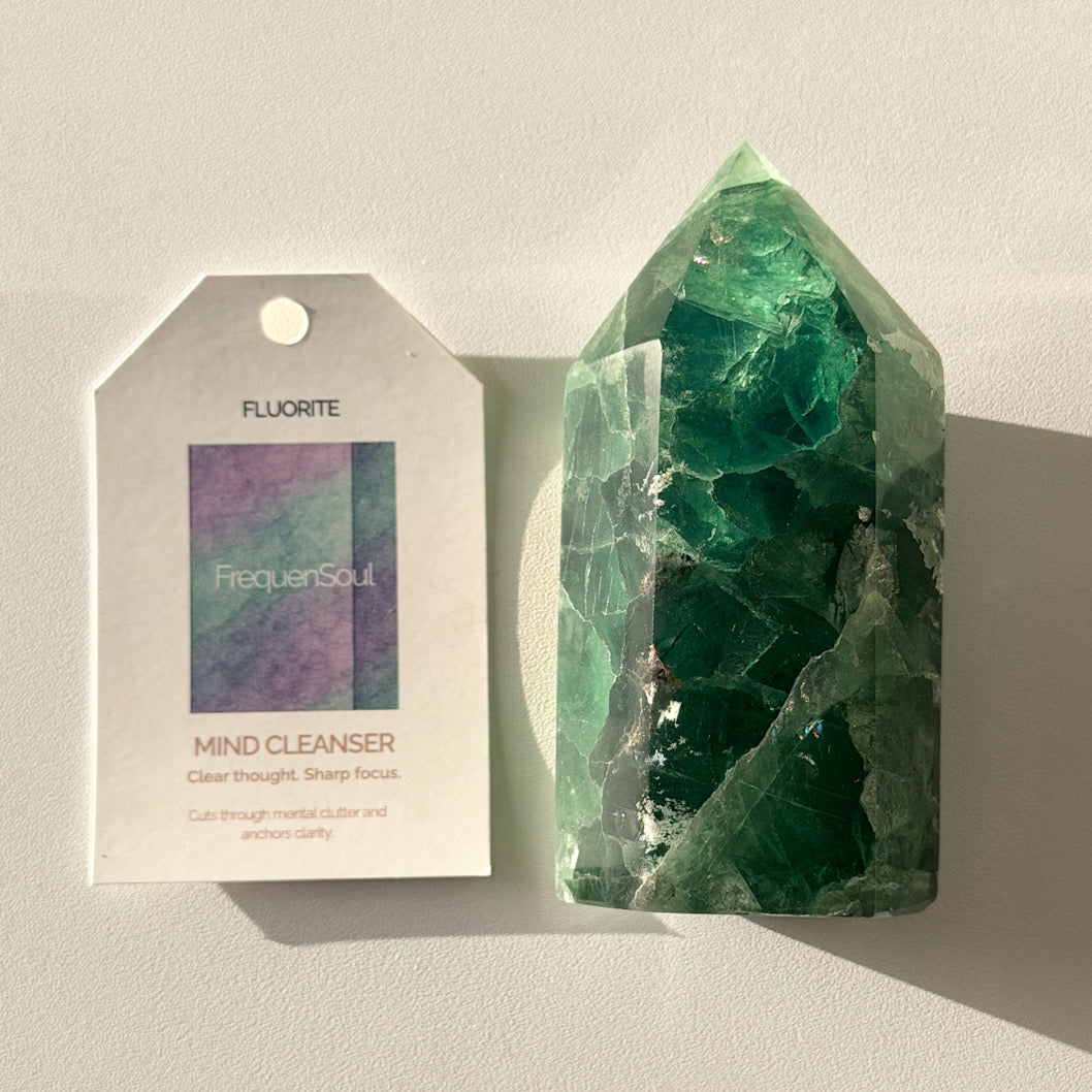 GREEN FLUORITE TOWER | 399g