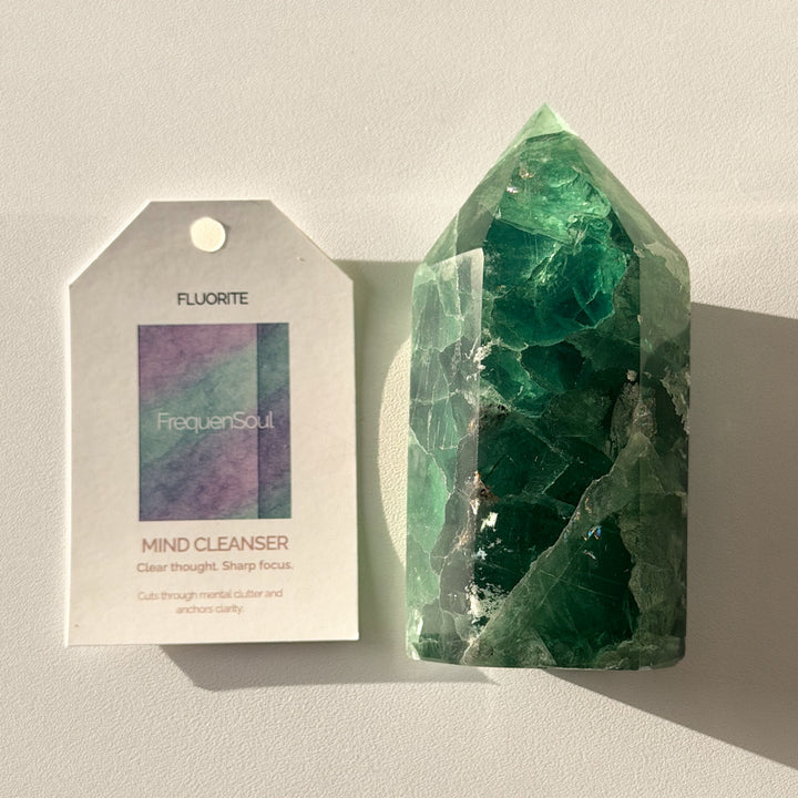 GREEN FLUORITE TOWER | 399g