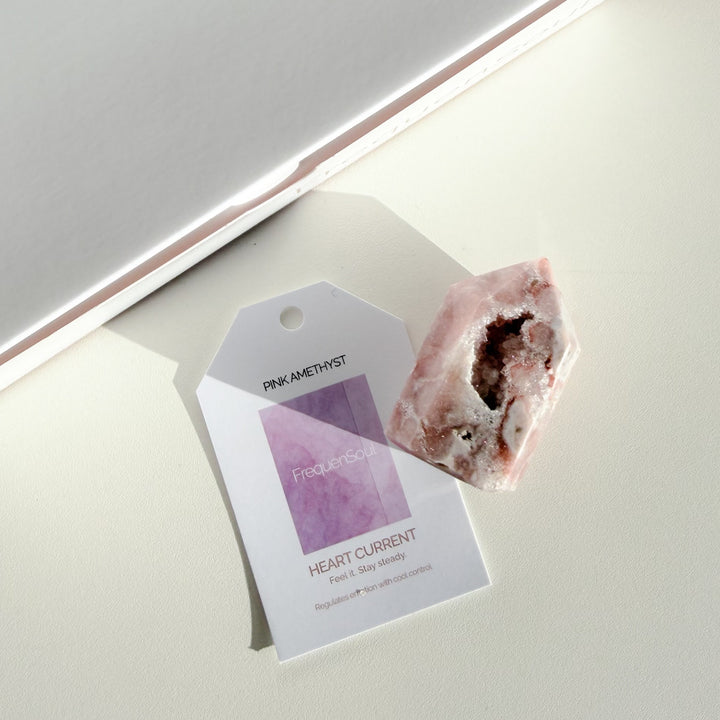Pink Amethyst Geode Point | 83g | 5x3.5cm | Brazil