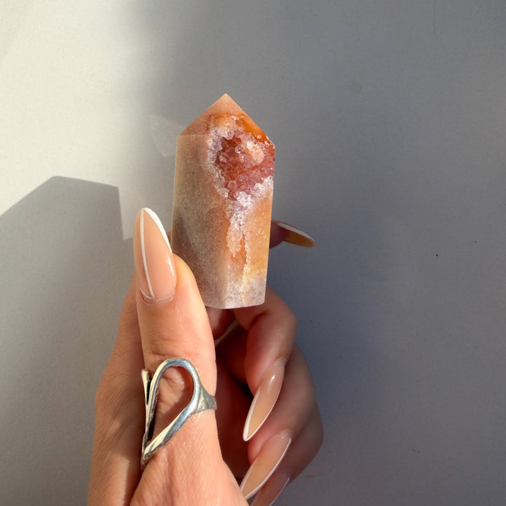 Pink Amethyst | Peach Drift Point