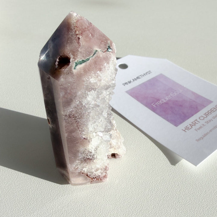 Pink Amethyst Druzy Point | 68g