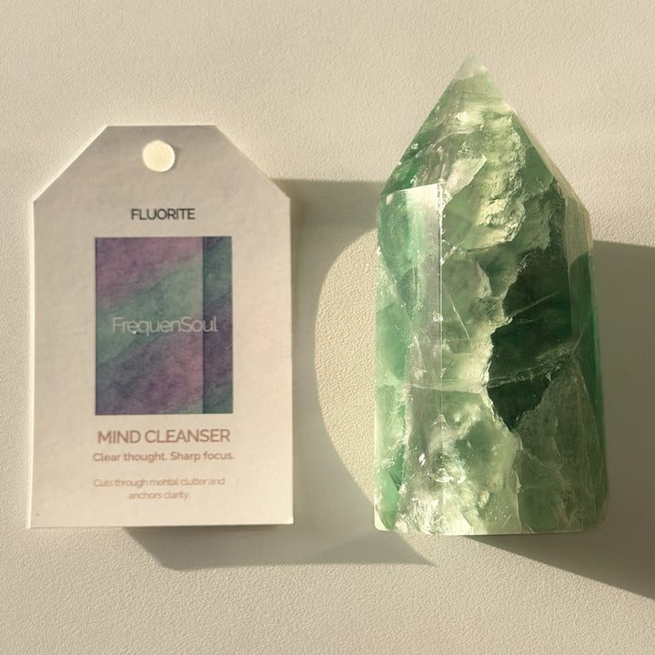GREEN FLUORITE TOWER | 347g