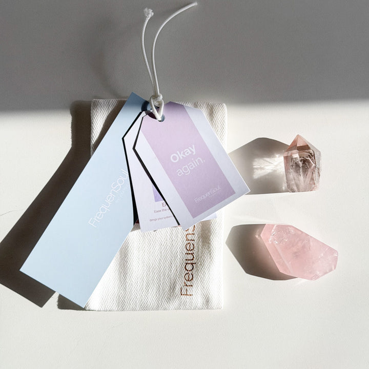 Okay Again | Rose Quartz &amp; Lithium Quartz Crystal Gift Set