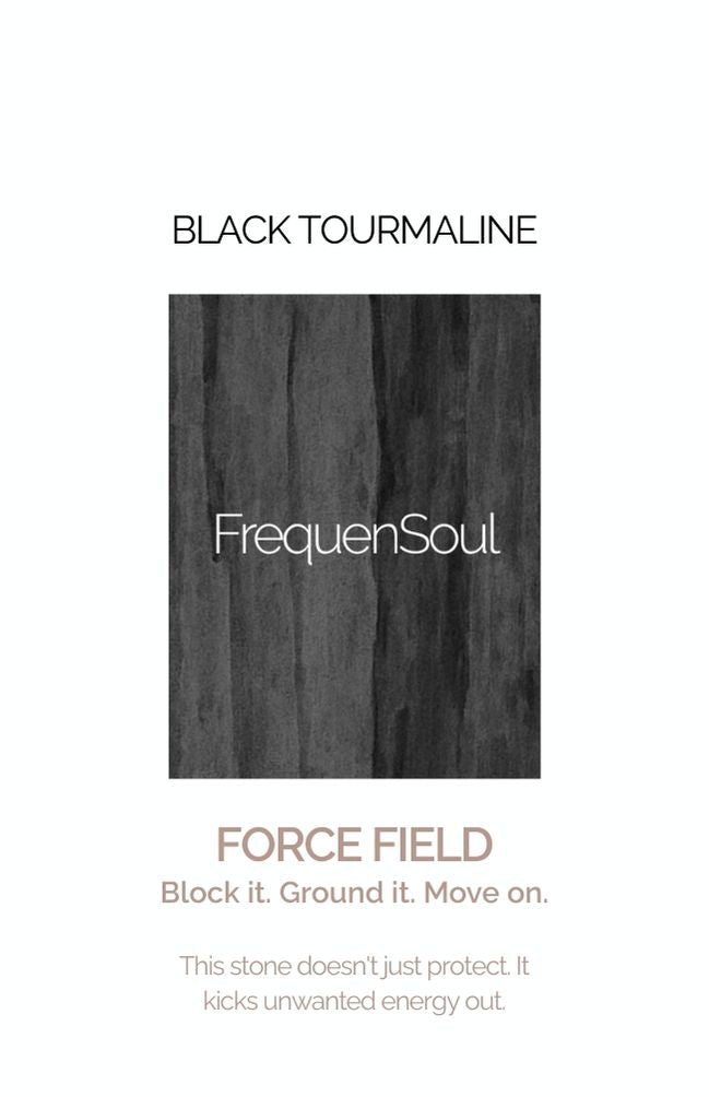 EARTH’S POINT Black Tourmaline — Force Field → Protection, Grounding, Boundaries