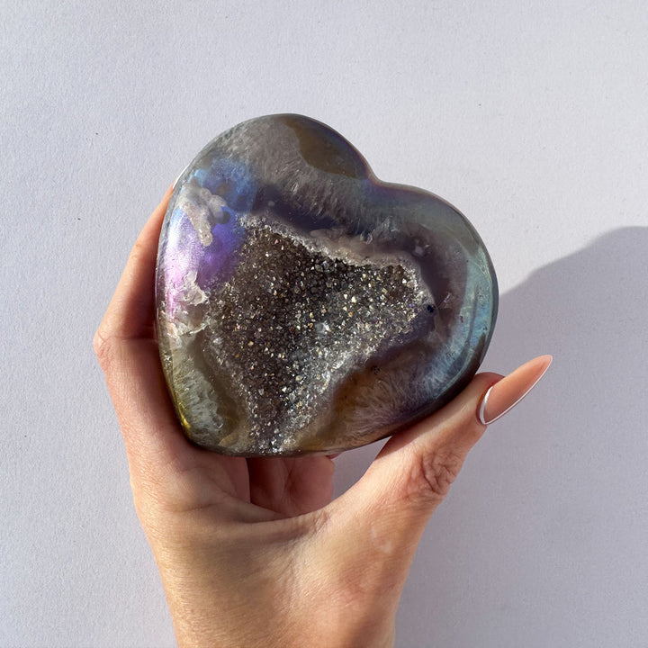 AURA AGATE HEART