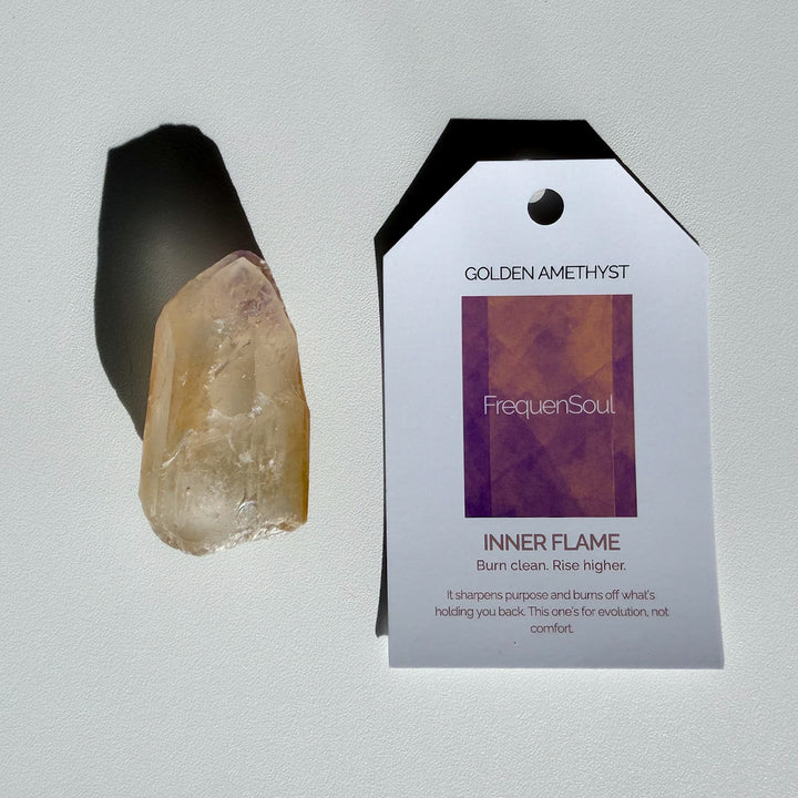 Golden Amethyst | 39g SEMI RAW