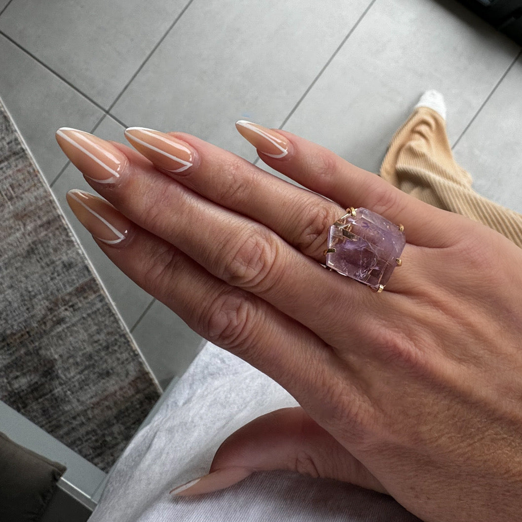 MINERAL LOOP Amethyst Ring