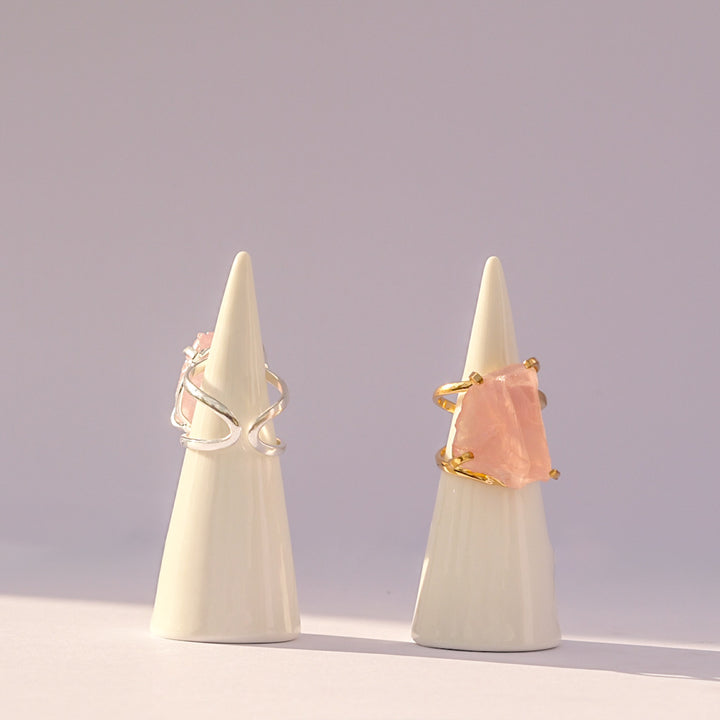 MINERAL CIRCUIT COMPASSION CODE Rose Quartz Ring