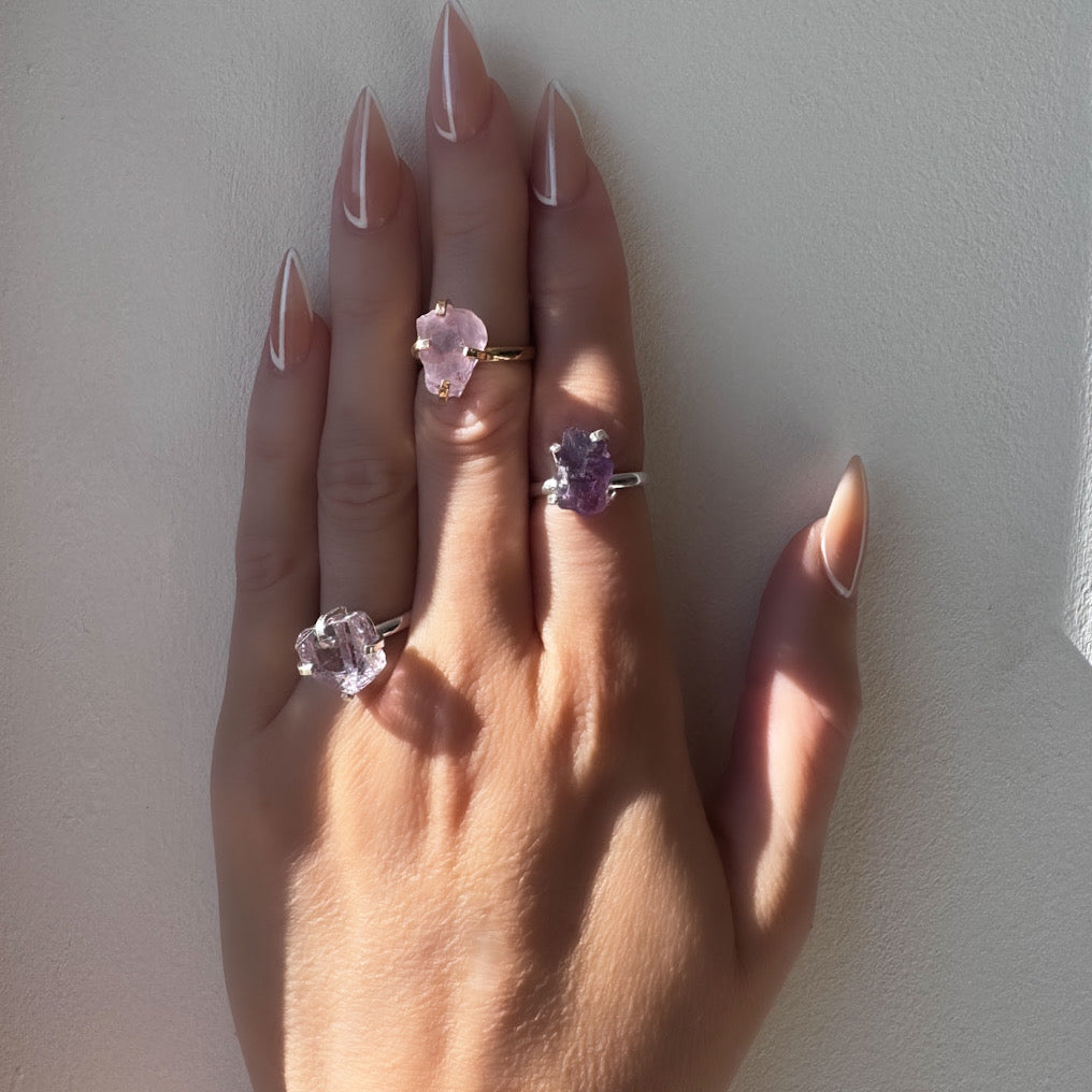 SIGNAL BAND SOUL STILL Amethyst Ring