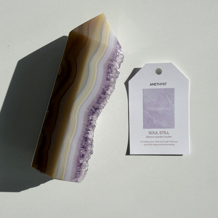 AMETHYST DRUZY AGATE TOWER | 419g | SOUL STILL