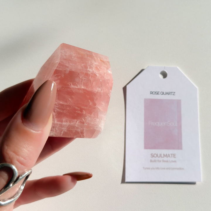 DEEP ROSE QUARTZ Freeform – 180g | Brazil