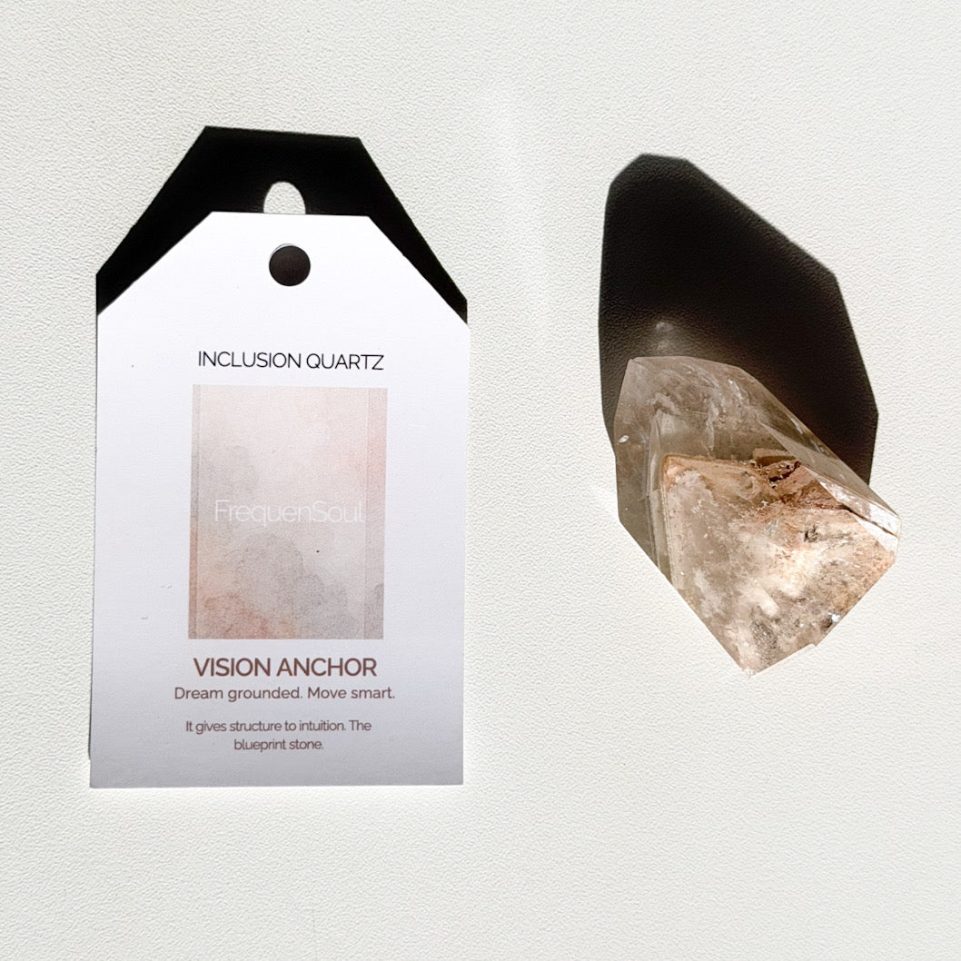Inclusion Quartz Crystal Point | Vision Anchor | 55g