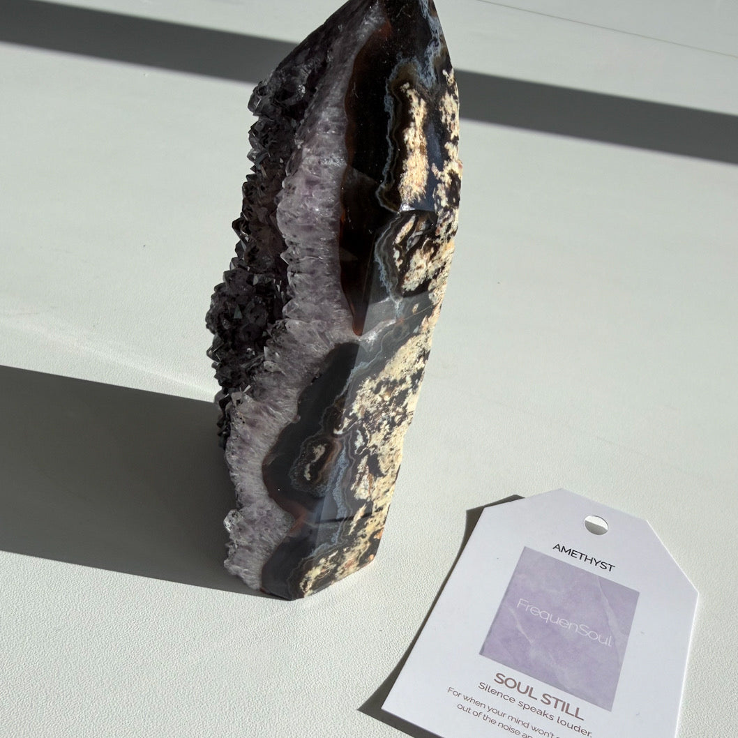 AMETHYST DRUZY TOWER | 458g | SOUL STILL