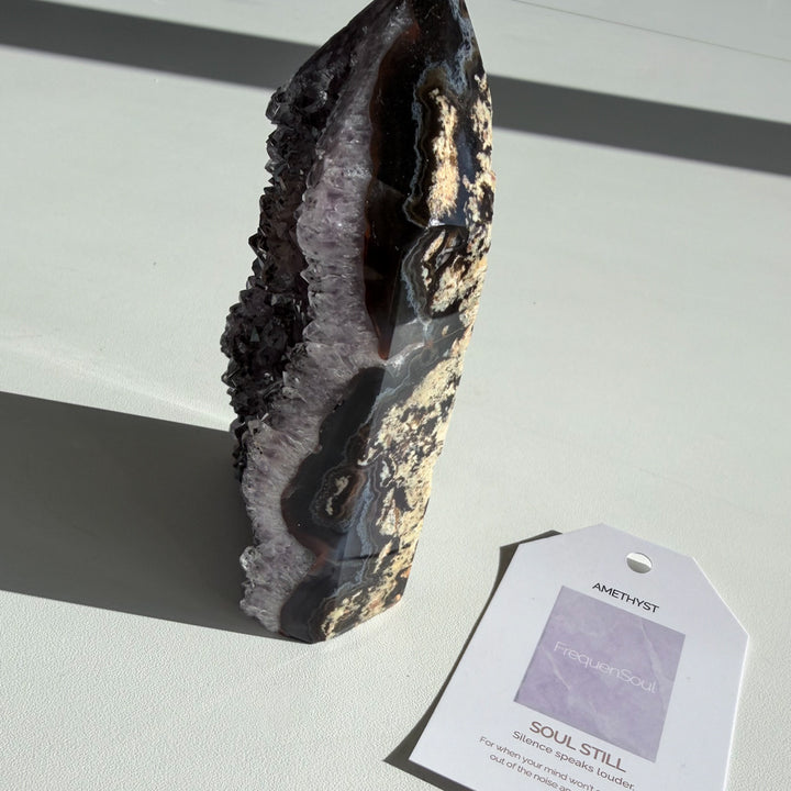 AMETHYST DRUZY TOWER | 458g | SOUL STILL