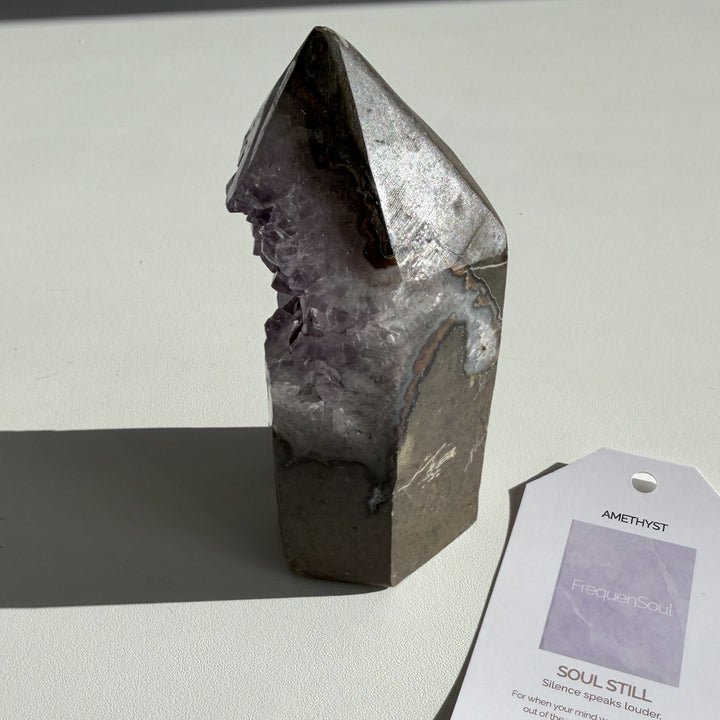 AMETHYST DRUZY TOWER | 495g | SOUL STILL