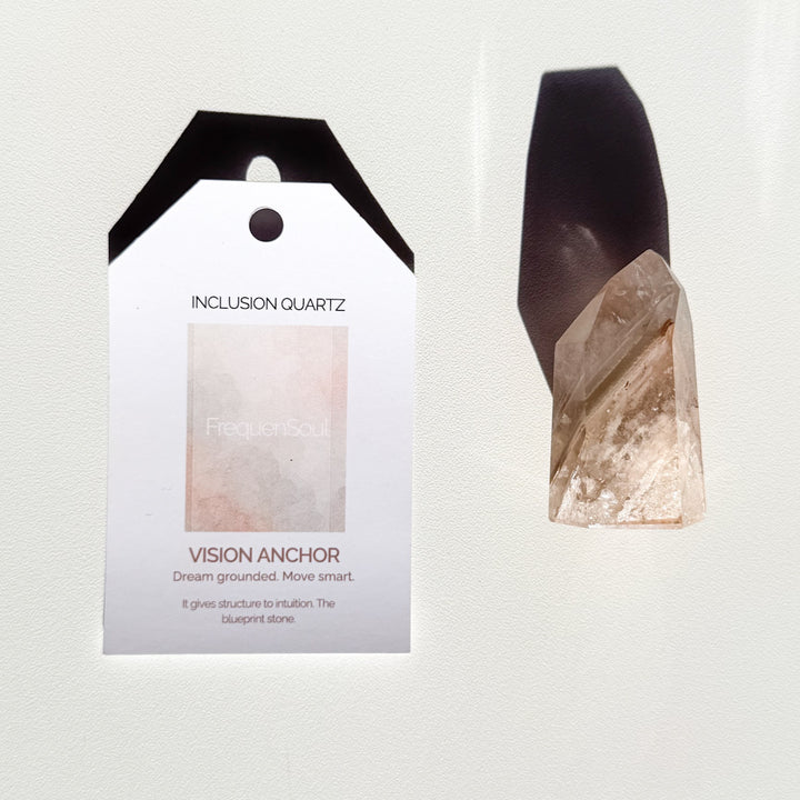 Inclusion Quartz Crystal Point | Vision Anchor | 55g