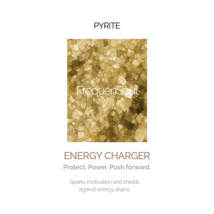 EARTH’S ELEMENT ENERGY CHARGER Pyrite Pendant Necklace