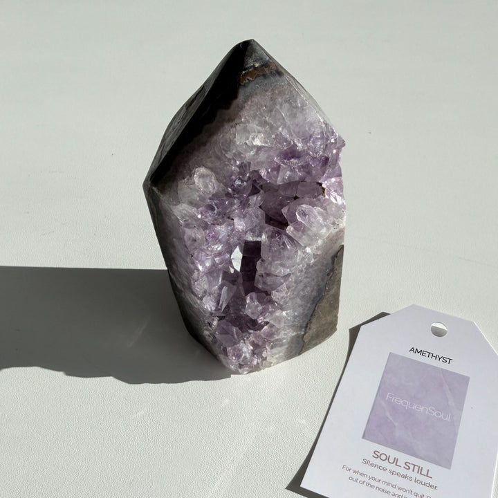 AMETHYST DRUZY TOWER | 495g | SOUL STILL