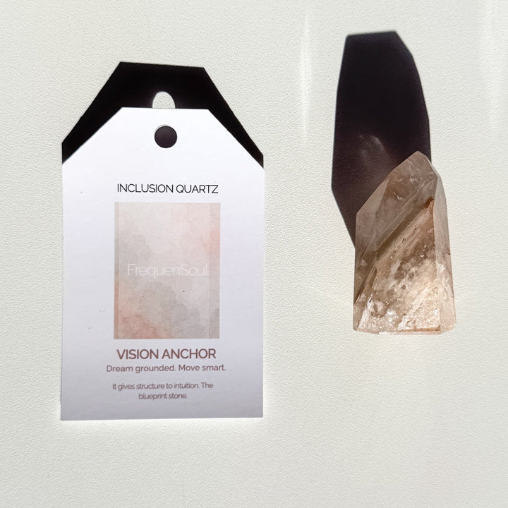 Inclusion Quartz Crystal Point | Vision Anchor | 55g