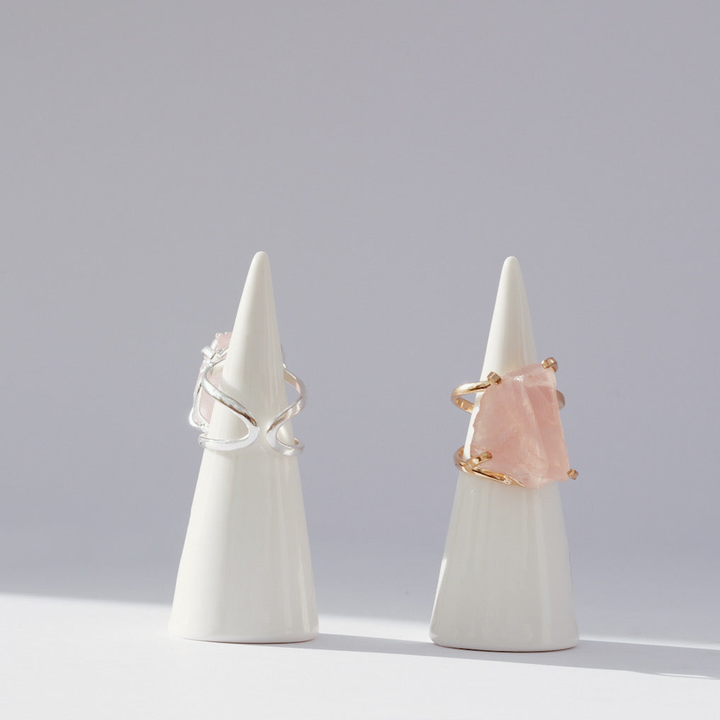 MINERAL CIRCUIT COMPASSION CODE Rose Quartz Ring