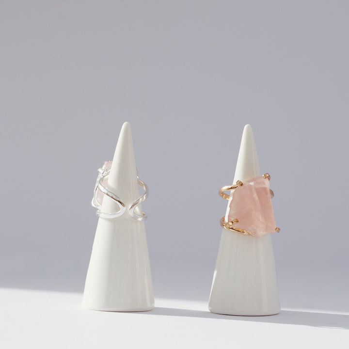 MINERAL CIRCUIT COMPASSION CODE Rose Quartz Ring