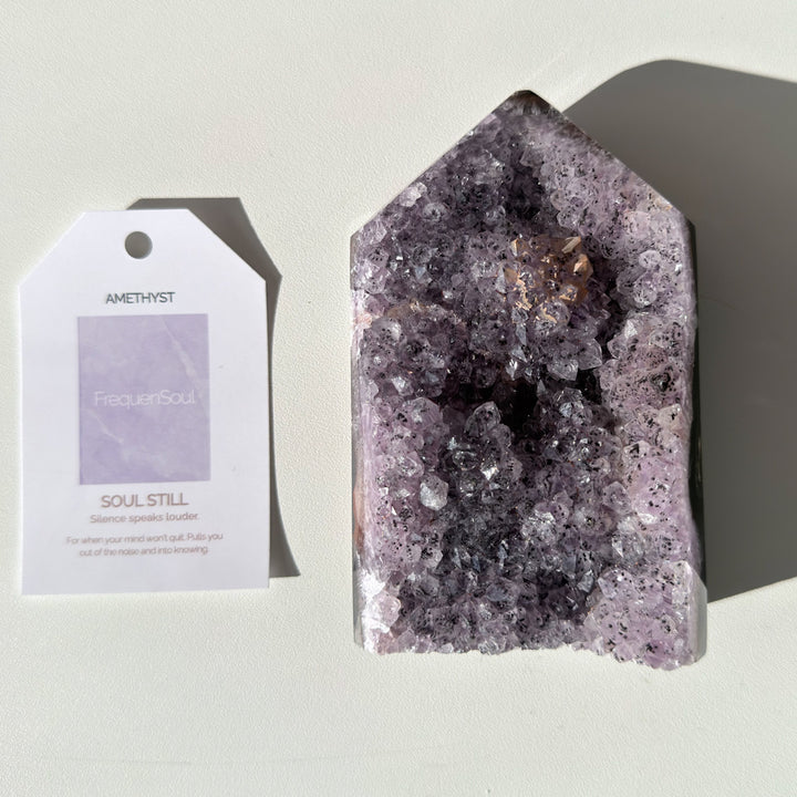 AMETHYST DRUZY TOWER | 458g | SOUL STILL