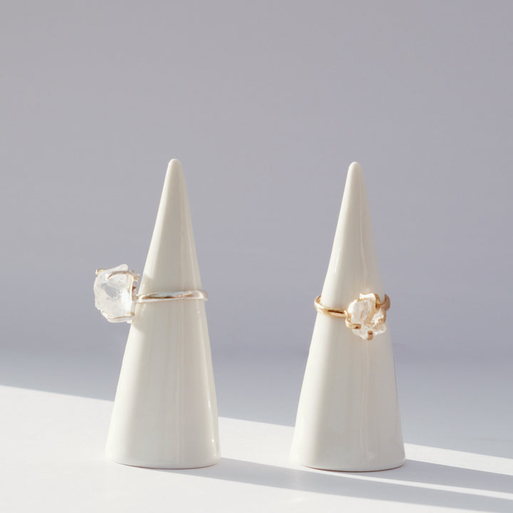 SIGNAL BAND Clear quartz Ring