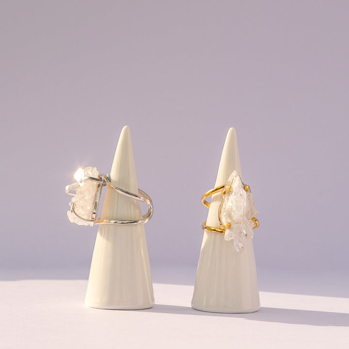 MINERAL CIRCUIT Cystal Cluster Quartz Ring