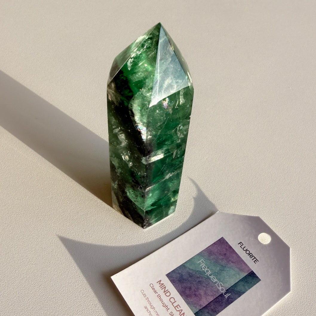GREEN FLUORITE TOWER | 263g