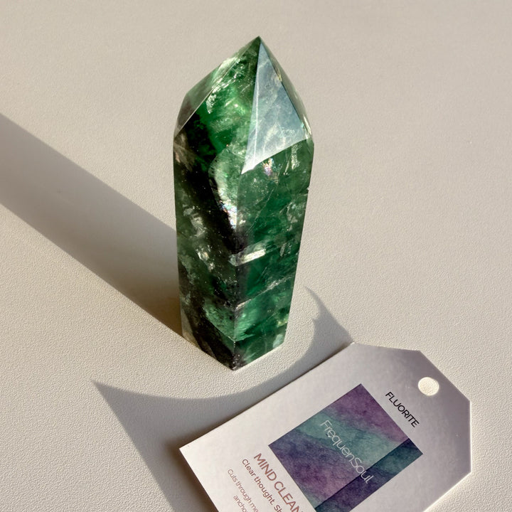 GREEN FLUORITE TOWER | 263g