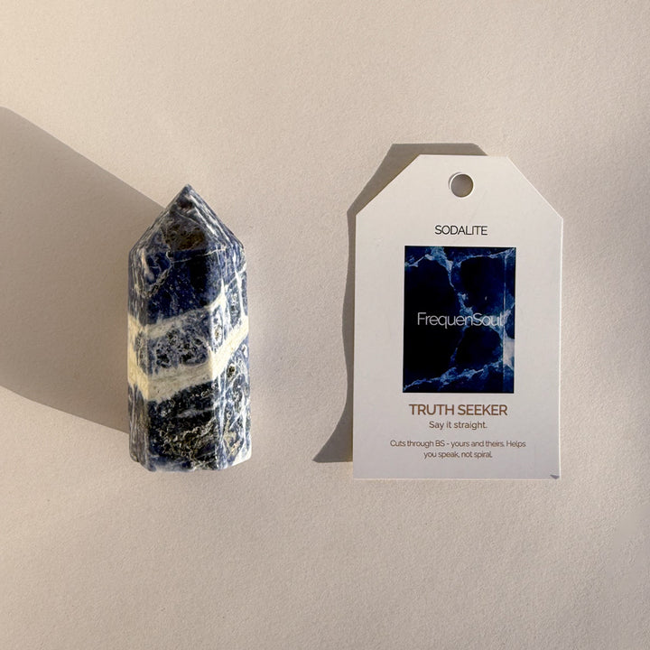 Sodalite Tower – 72g | 7x2.5cm
