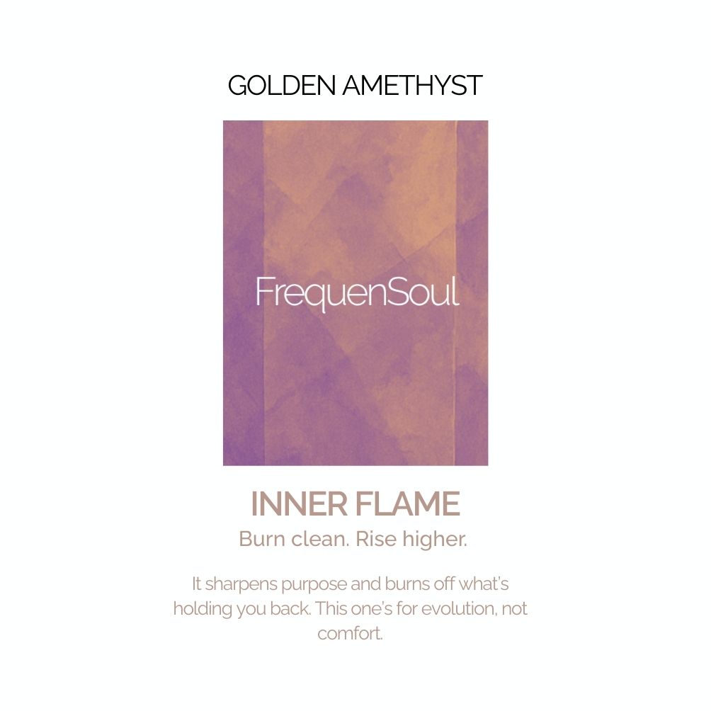 RAW SELECTS Golden Amethyst — Inner Flame → Energy, Spiritual, Transformation