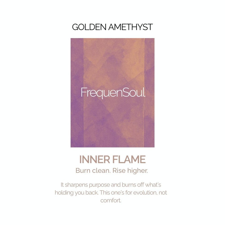 RAW SELECTS Golden Amethyst — Inner Flame → Energy, Spiritual, Transformation