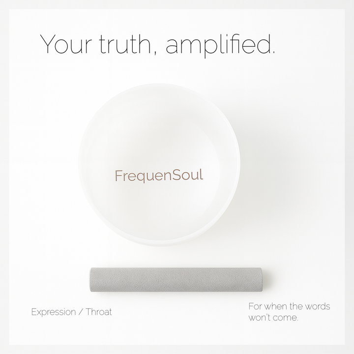 FrequenSoul RELEASE Singing Bowl – G4 (8″ · 432Hz · Perfect Pitch)