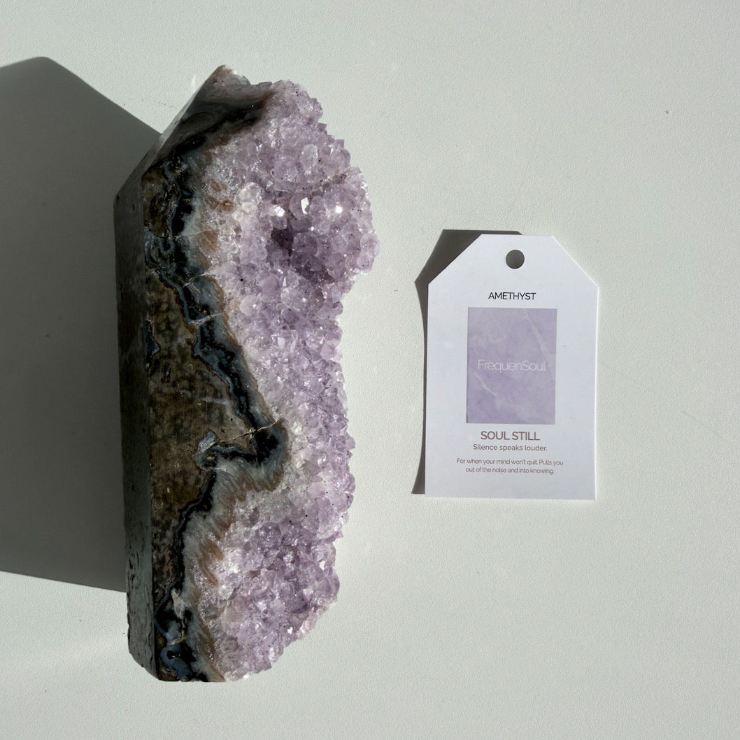 AMETHYST DRUZY TOWER | 908g | SOUL STILL