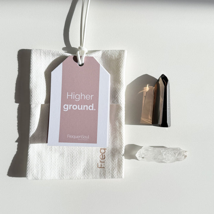 Higher Ground | Lemurian Quartz &amp; Smoky Quartz Crystal Set