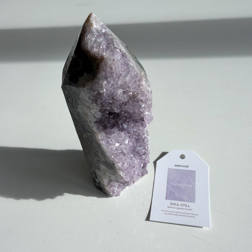 AMETHYST DRUZY TOWER | 908g | SOUL STILL