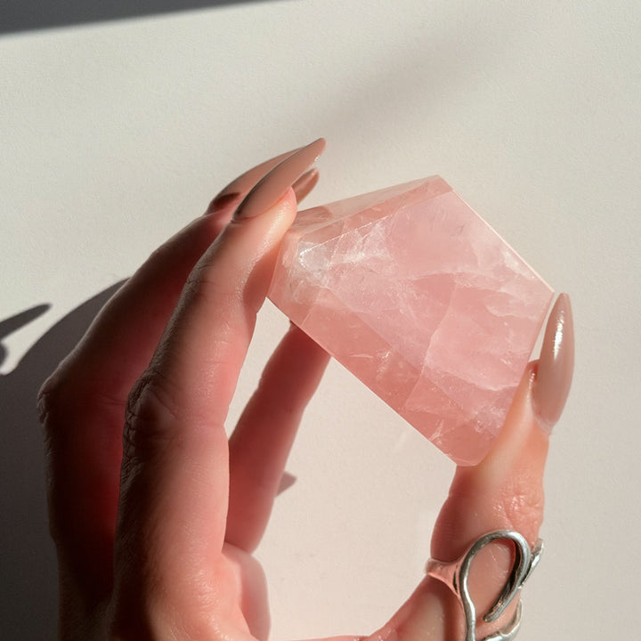 ROSE QUARTZ Freeform Prism – 136g | Brazil
