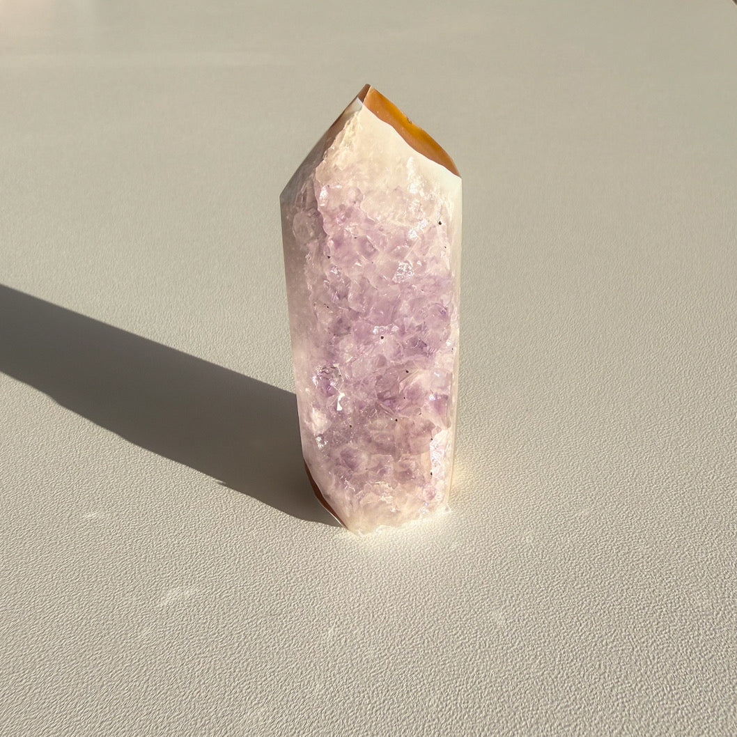 Amethyst Druzy &amp; Agate Point