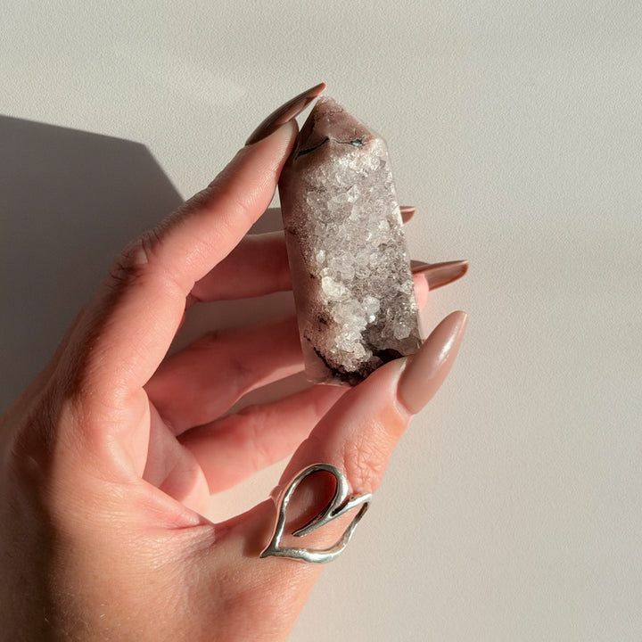 Pink Amethyst Druzy Point | 68g