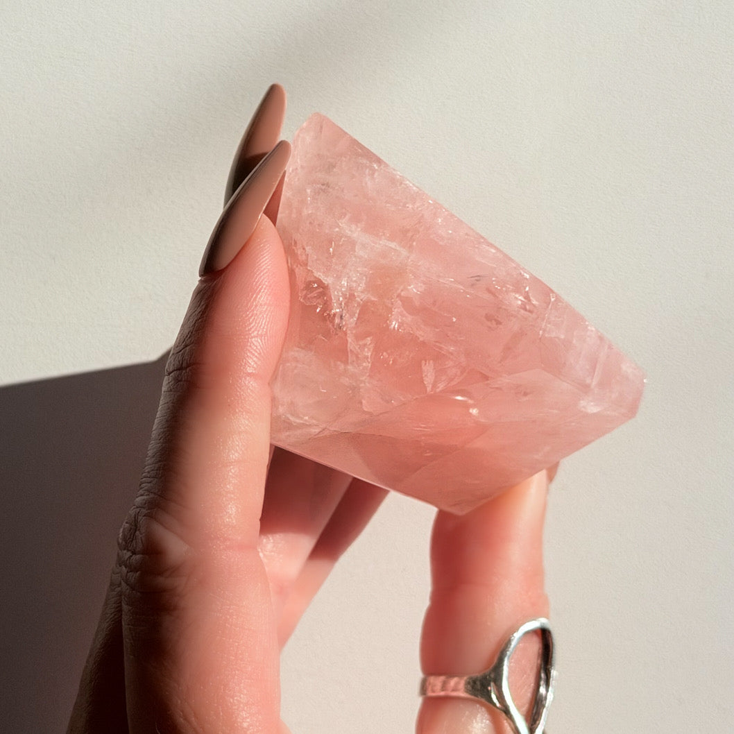 ROSE QUARTZ Freeform Prism – 136g | Brazil