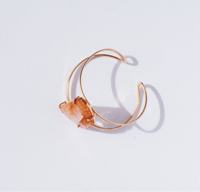 MINERAL CURRENT CORE RESTORE Golden Healer Crystal Cuff